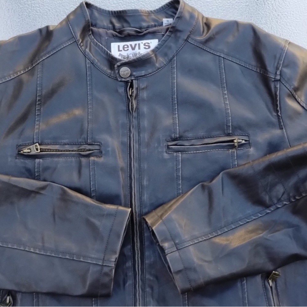 Levi's Brown Faux Leather Jacket.